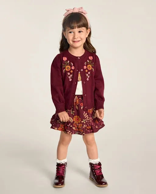 Girls Scalloped Lace Up Boots - Little Essentials